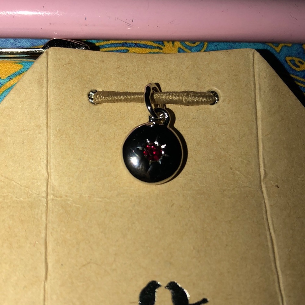 birthstone charm red (ruby) - Picture 2 of 3